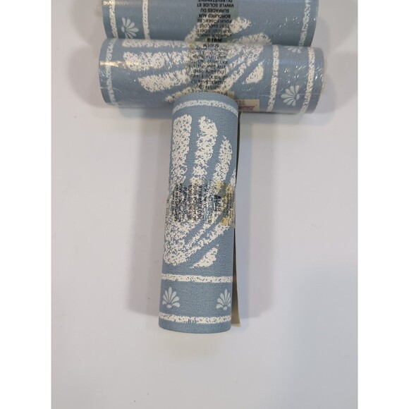 Beach Nautical Coastal Seashell Wallpaper Border Blue Gray White 15' L x 5 1/8"W - Picture 4 of 7